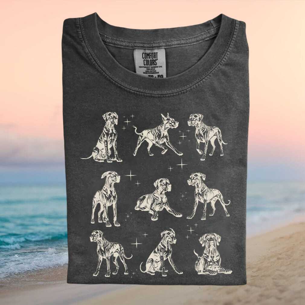 Great Dane Dog Breed Celestial Star Graphic Vintage Aesthetic T Shirt Great Dane Dog Breed Celestial Star Graphic Vintage Aesthetic T Shirt