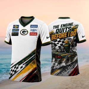 Green Bay Packers Racing The Engine Quits Before I Do T Shirt