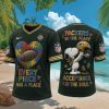 Green Bay Packers Snoopy Autism Awareness Floral Football T Shirt Green Bay Packers Snoopy Autism Awareness Floral Football T Shirt