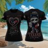Houston Texans Luxury Pearl Tiara Cat Loyal Heart T shirt Houston Texans Luxury Pearl Tiara Cat Loyal Heart T shirt