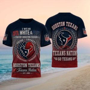 Houston Texans Pride And Loyalty Football Gameday T Shirt