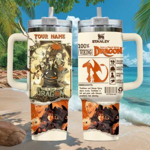 How To Train Your Dragon Viking Ingredients Retro Personalized Gifts For Fans Stainless Steel Insulated Tumbler