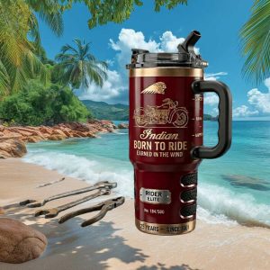 Indian Motorcycle Born To Ride Earned In The Wind Rider Elite Tumbler
