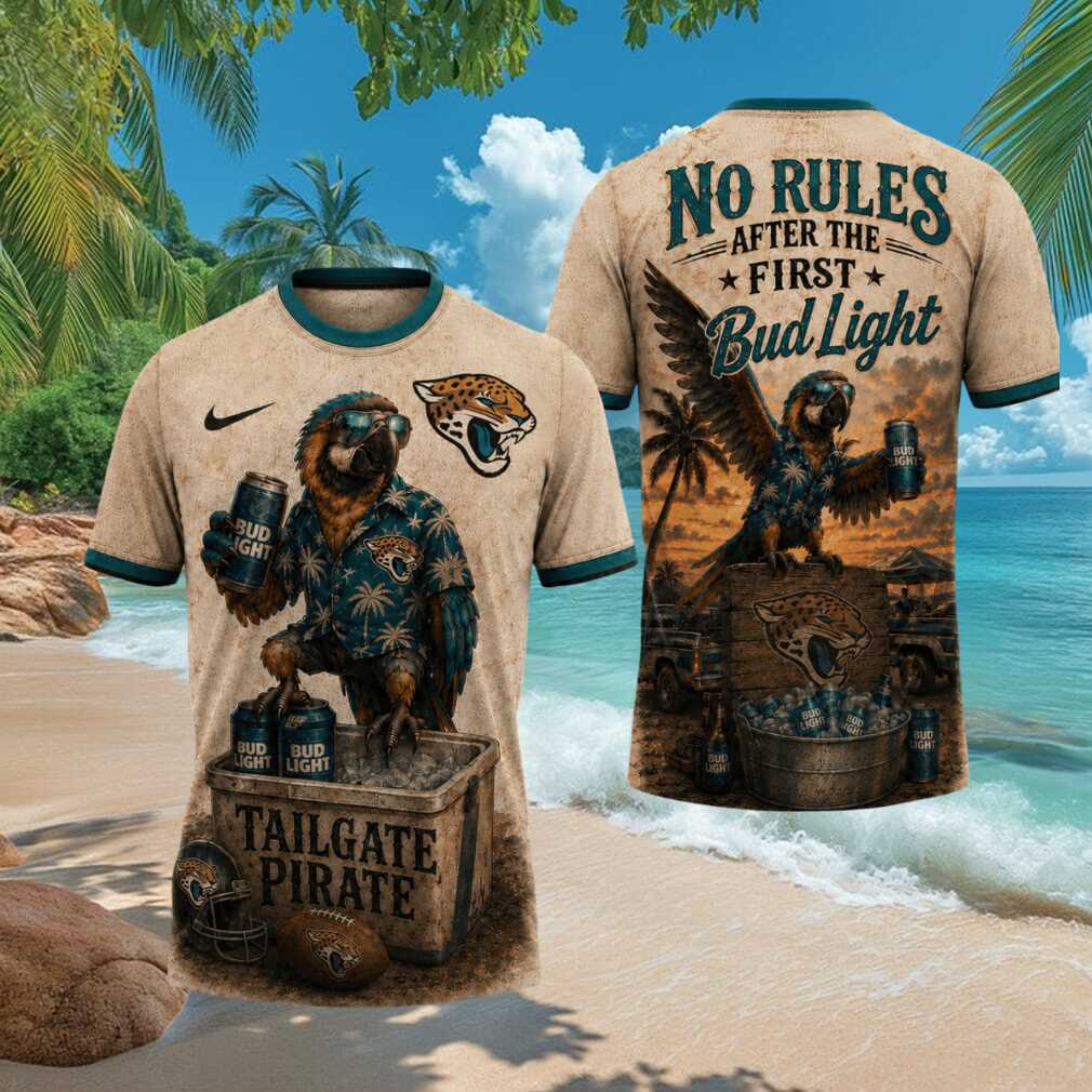 Jacksonville Jaguars Tailgate Pirate T Shirt Funny Bud Light No Rules Game Day T Shirt Jacksonville Jaguars Tailgate Pirate T Shirt Funny Bud Light No Rules Game Day T Shirt