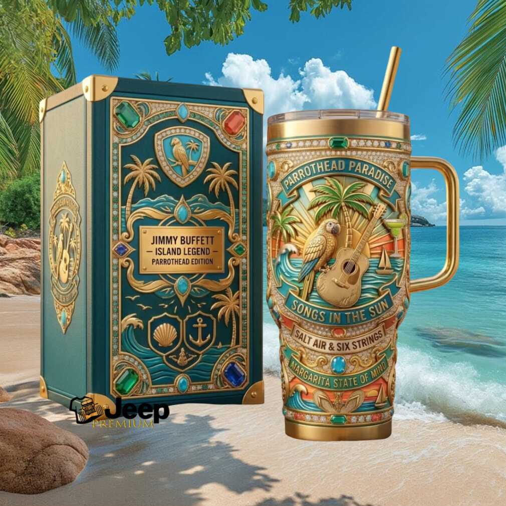 Jimmy Buffett Island Legend Parrothead Edition Vintage Beach Tribute 40oz Stainless Steel Insulated Tumbler Jimmy Buffett Island Legend Parrothead Edition Vintage Beach Tribute 40oz Stainless Steel Insulated Tumbler