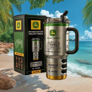 John Deere Farmer Elite Tumbler Nothing Runs Like A Deere 40oz Insulated Tractor Tumbler