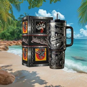 Judas Priest British Steel 2026 Anniversary Heavy Metal Retro Fans Gift Stainless Steel Insulated Tumbler