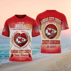 Kansas City Chiefs Heart Logo Pride Loyalty Gameday T Shirt