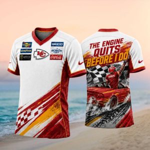 Kansas City Football Racing The Engine Quits Before I Do T Shirt
