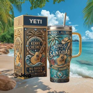 Kenny Chesney Songs For The Sandbar No Shoes Nation Beach Stainless Steel Insulated Tumbler