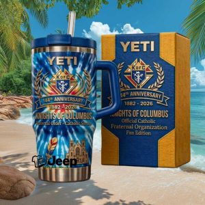 Knights of Columbus 144th Anniversary 1882 2026 Catholic Fraternal Organization Fan Stainless Steel Insulated Tumbler
