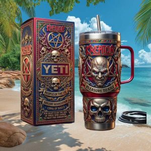 Kreator Pleasure To Kill Violent Revolution 2026 Retro Metal Fan Gift Stainless Steel Insulated Tumbler
