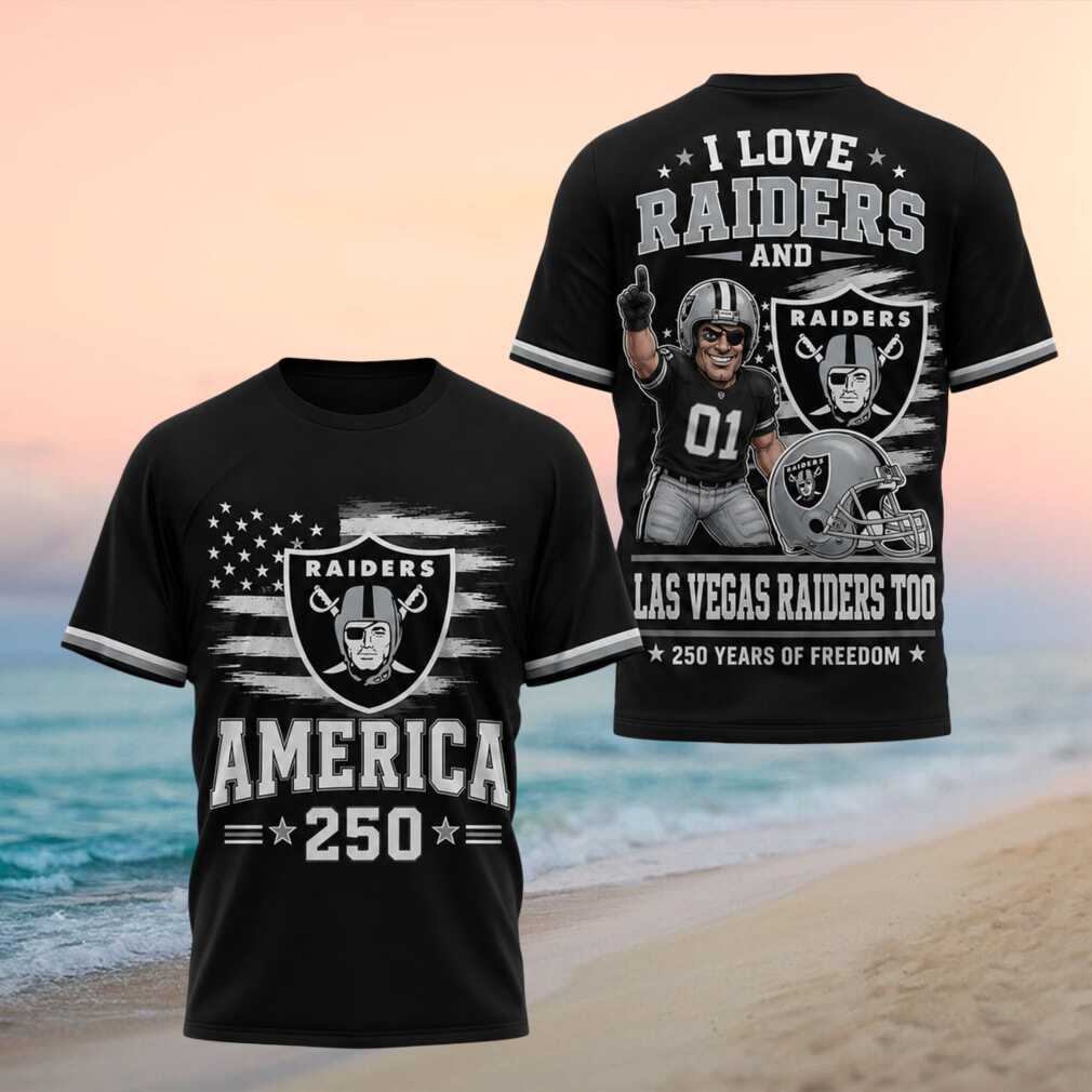 Las Vegas Raiders America 250 Years Of Freedom T Shirt Las Vegas Raiders America 250 Years Of Freedom T Shirt