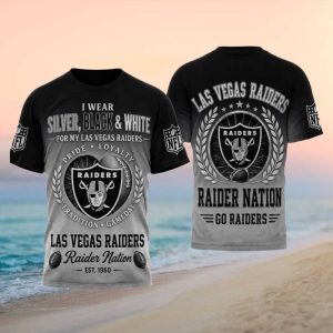 Las Vegas Raiders Raider Nation Pride Loyalty Football T Shirt