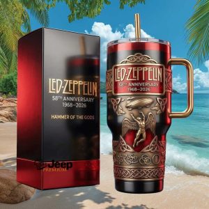 Led Zeppelin 58th Anniversary 1968 2026 Hammer of the Gods Stainless Steel Insulated Tumbler