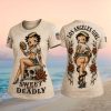 Los Angeles Football Girl Betty Sweet But Deadly T Shirt Los Angeles Football Girl Betty Sweet But Deadly T Shirt
