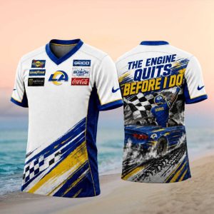 Los Angeles Football Racing The Engine Quits Before I Do T Shirt