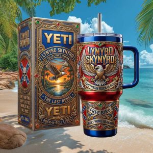 Lynyrd Skynyrd The Last Rebel Rock Legacy 1964 Vintage Gift Stainless Steel Insulated Tumbler