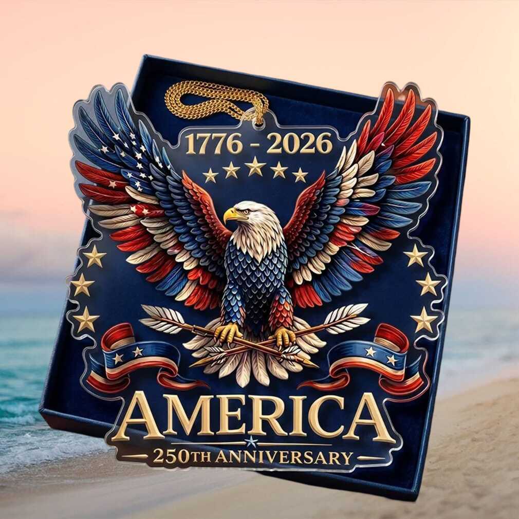 Majestic American Eagle 250th Anniversary 1776 2026 Ornament Red White and Blue Patriotic Anniversary Gift DeOrnament Majestic American Eagle 250th Anniversary 1776 2026 Ornament Red White and Blue Patriotic Anniversary Gift DeOrnament