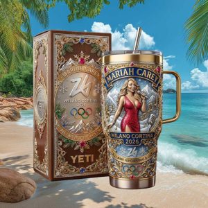 Mariah Carey Milano Cortina 2026 Winter Olympics Retro Gift for Fans Stainless Steel Insulated Tumbler
