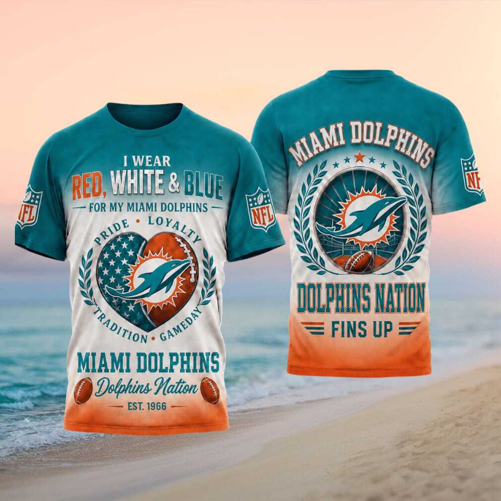 Miami Dolphins Fins Up Team Colors Gameday T Shirt Miami Dolphins Fins Up Team Colors Gameday T Shirt
