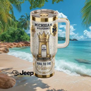 Michigan Wolverines 2026 NCAA Basketball National Champions Hail To The Victors Stainless Steel Insulated Tumbler