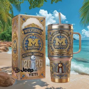 Michigan Wolverines NCAA Men's Basketball National Champions 2026 Victory Parade Fan Gift Stainless Steel Insulated Tumbler