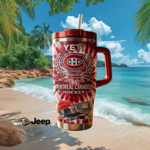 Montreal Canadiens Hockey 117th Anniversary 1909 2026 Tie Dye Fan Gift Stainless Steel Insulated Tumbler