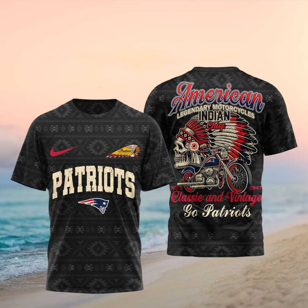 New England Patriots Indian Motorcycle Classic Vintage Sports T Shirt New England Patriots Indian Motorcycle Classic Vintage Sports T Shirt