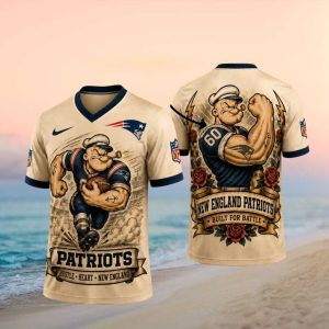New England Patriots Popeye Sailor Man Personalized Football T Shirt