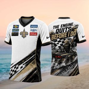 New Orleans Football Racing The Engine Quits Before I Do T Shirt