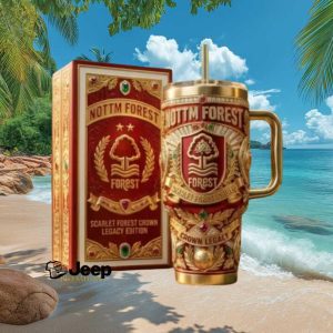 Nottingham Forest Scarlet Forest Crown Legacy Edition Vintage Football Gift Stainless Steel Insulated Tumbler