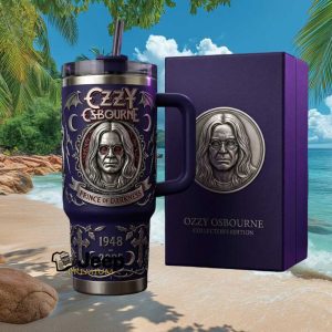 Ozzy Osbourne Prince of Darkness 2025 Collector’s Edition Vintage Gifts for Rock Fans Stainless Steel Insulated Tumbler