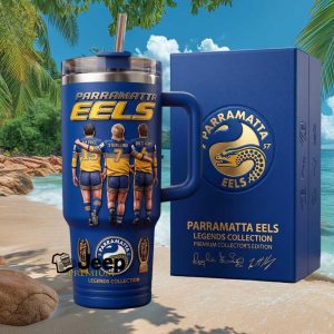 Parramatta Eels Legends Collection Price Sterling Kenny NRL Fan Vintage Gift Stainless Steel Insulated Tumbler