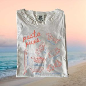 Pasta Pups Cute Dachshund Wiener Dog Foodie T Shirt