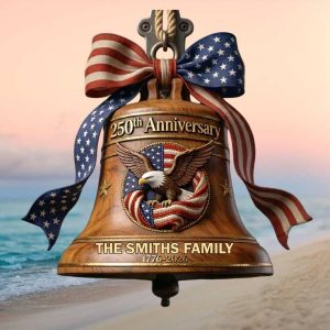 Personalized Smith Family Liberty Bell 250th Anniversary Acrylicen Ornament