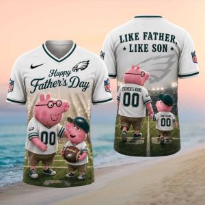 Philadelphia Eagles Custom Father’s Day Piglet Matching Family T Shirt