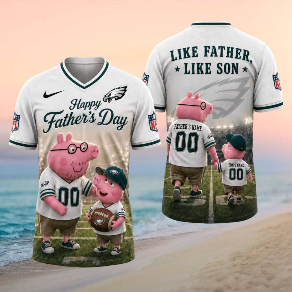 Philadelphia Eagles Custom Father’s Day Piglet Matching Family T Shirt Philadelphia Eagles Custom Father’s Day Piglet Matching Family T Shirt