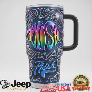 Phish Summer Tour 2024 Psychedelic Rainbow Fish Style 20oz Retro Gift Stainless Steel Insulated Tumbler