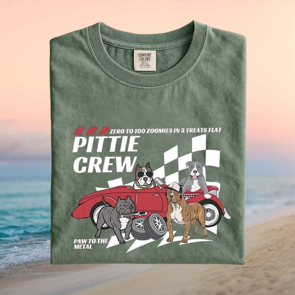 Pittie Crew Racing Car Zero to 100 Pitbull Dog T Shirt Pittie Crew Racing Car Zero to 100 Pitbull Dog T Shirt