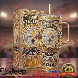 Pittsburgh Steelers NFL Football 2026 Vintage 20oz Sports Gifts for Men Stainless Steel Insulated Tumbler