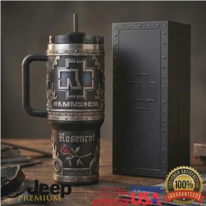 Rammstein Rosenrot World Tour 2026 Industrial Gothic Style Fans Gift Stainless Steel Insulated Tumbler