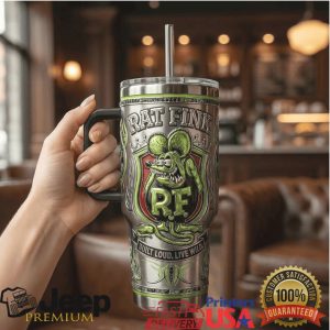 Rat Fink Ed Roth Built Loud Live Wild Vintage 20oz Retro Gift Stainless Steel Insulated Tumbler