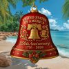 250 Years of America Commemorative Jigsaw Style Ornament Liberty Bell & Eagle 250 Years of America Commemorative Jigsaw Style Ornament Liberty Bell & Eagle