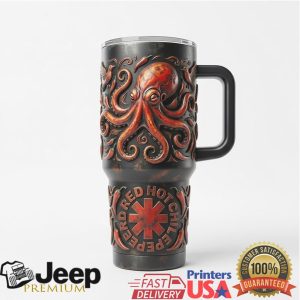 Red Hot Chili Peppers Octopus Logo Rock Retro 20oz Gift Stainless Steel Insulated Tumbler