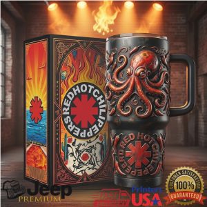 Red Hot Chili Peppers Octopus Logo Rock Retro 20oz Gift Stainless Steel Insulated Tumbler