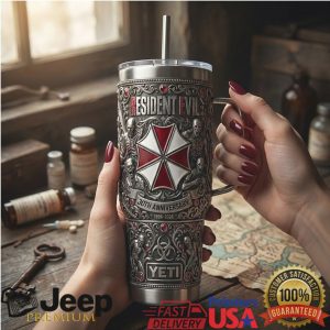Resident Evil Umbrella Corp 30th Anniversary 1996 2026 Retro Gaming 20oz Stainless Steel Insulated Tumbler