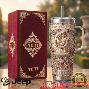 Romeo and Juliet Shakespeare Eternal Love Valentine Retro Gift Fans Stainless Steel Insulated Tumbler