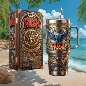 Rush Progressive Rock Legacy Fly By Night 58th Anniversary 1968 2026 Fan Gift Stainless Steel Insulated Tumbler