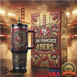 San Francisco 49ers 80th Anniversary 1946 2026 Football Fans Retro Stainless Steel Insulated Tumbler